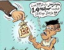 Rp.2,3 M lebih Dana Desa Thn 2024-2025 Diterima Desa Nameng Kecamatan Rangkasbitung Kabupaten Lebak, Masyarakjat Duga Dikorupsi